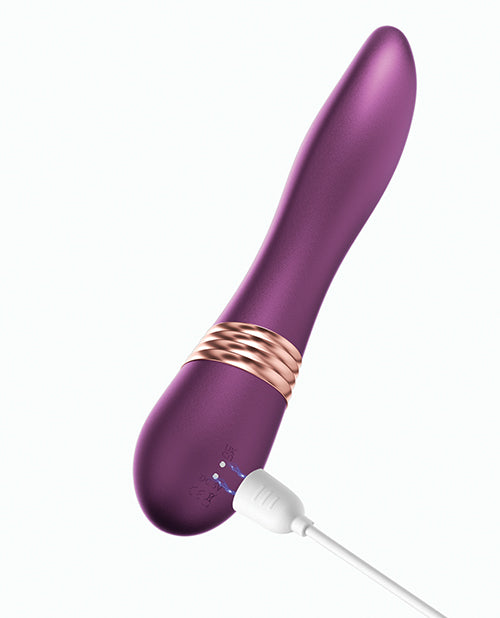 Vibrador para lamer oral tipo lengua giratoria - Morado