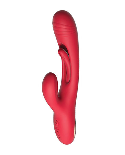 Vibromasseur point G Bora | Vibromasseur lapin vibrant | Vibromasseur clitoridien rouge | Meilleur vibromasseur pour femme