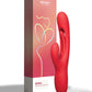 Vibromasseur point G Bora | Vibromasseur lapin vibrant | Vibromasseur clitoridien rouge | Meilleur vibromasseur pour femme