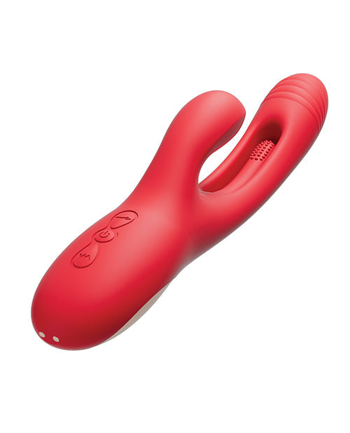Vibromasseur point G Bora | Vibromasseur lapin vibrant | Vibromasseur clitoridien rouge | Meilleur vibromasseur pour femme