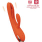 Vibreur Terri contrôlé par appli | Vibromasseur lapin Kinky Fingertapping | Vibreur Orange Phone