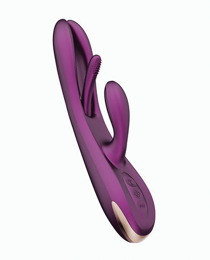 Vibromasseur télécommandé Terri | Vibromasseur lapin Kinky Finger Tapping | Vibromasseur téléphone violet