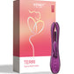 Vibromasseur télécommandé Terri | Vibromasseur lapin Kinky Finger Tapping | Vibromasseur téléphone violet