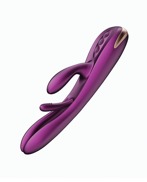Vibromasseur télécommandé Terri | Vibromasseur lapin Kinky Finger Tapping | Vibromasseur téléphone violet