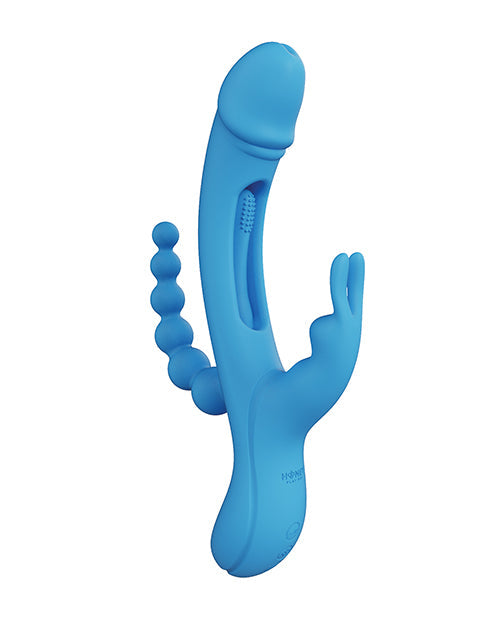 Trilux 4X G Spot Vibrator | Kinky Finger Rabbit Vibrator avec perles anales | Blue Clit Vibrator | Meilleur vibrateur pour femme