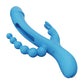 Trilux 4X G Spot Vibrator | Kinky Finger Rabbit Vibrator avec perles anales | Blue Clit Vibrator | Meilleur vibrateur pour femme
