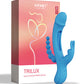 Trilux 4X G Spot Vibrator | Kinky Finger Rabbit Vibrator avec perles anales | Blue Clit Vibrator | Meilleur vibrateur pour femme