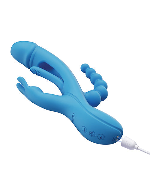 Trilux 4X G Spot Vibrator | Kinky Finger Rabbit Vibrator avec perles anales | Blue Clit Vibrator | Meilleur vibrateur pour femme