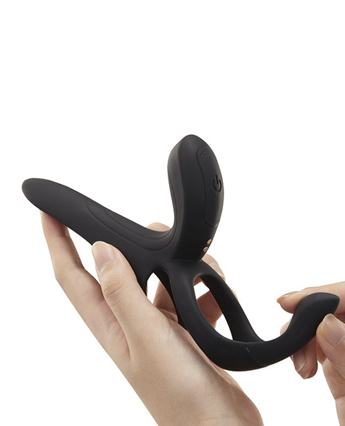 Vibrateurs de couple Pleasure Pivot contrôlables par application - Noir