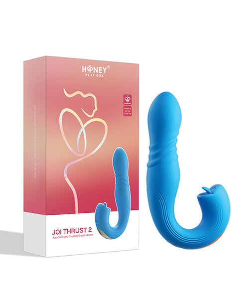 Juguete sexual vibrador Joi | Vibrador de punto G azul | Vibrador con lengua para el clítoris | El mejor vibrador para mujeres