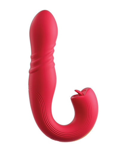 Joi Thrusting Vibrator 2 | Vibrador de punto G rojo | Vibrador de clítoris con 9 lenguas | Mejor vibrador para mujeres
