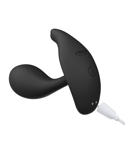 Vibrador ponible Oly 2 con detección de presión y control por aplicación para clítoris y punto G - Negro