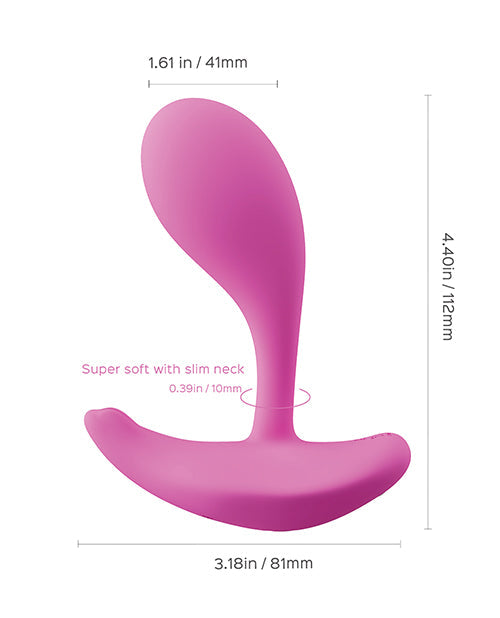 Vibreur Oly 2 avec capteur de pression, contrôle via application, pour clitoris et point G - Rose