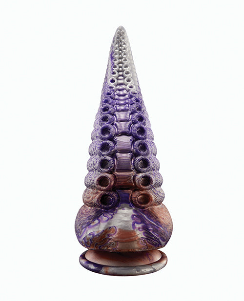 Dildo realista con tentáculos Tyrian | Dildo con ventosa y forma | Dildo grande multicolor de 10 pulgadas de circunferencia