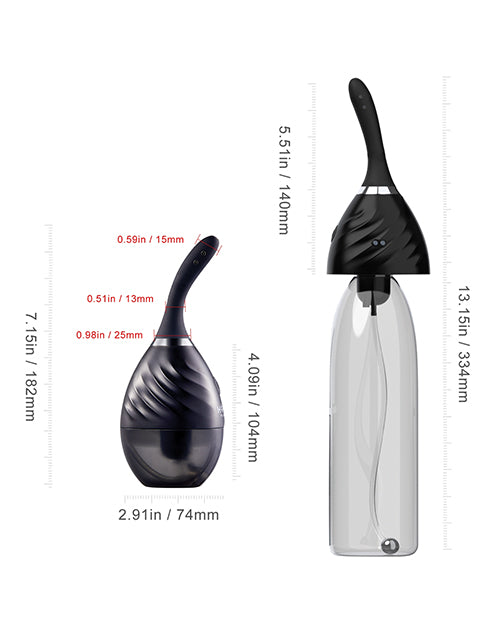 Sistema de ducha anal Bulby Auto Spray - Negro