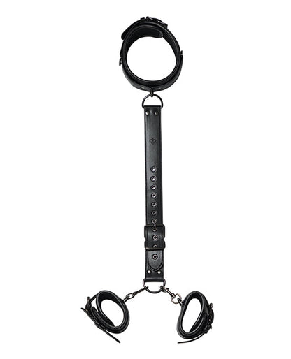 Harnais de verrouillage pour colliers et menottes Kinky Play Box - Noir