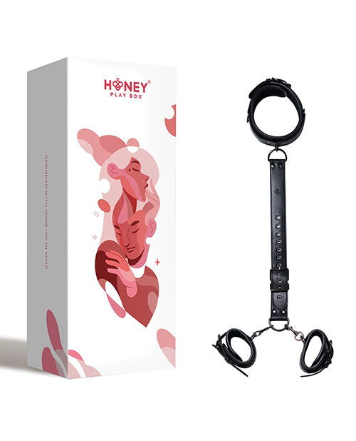 Harnais de verrouillage pour colliers et menottes Kinky Play Box - Noir