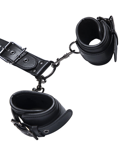 Harnais de verrouillage pour colliers et menottes Kinky Play Box - Noir