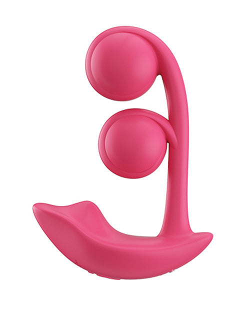 Vibrador de clítoris y punto G Melody Twin Balls - Rosa