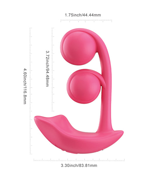 Vibrador de clítoris y punto G Melody Twin Balls - Rosa