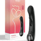 Vibrador de teléfono Tempo | Vibrador controlado por aplicación con sensor de presión | Vibrador de punto G de aleteo negro