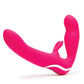 Vibrador Happy Rabbit | Dildo Strapless con Arnes | Vibrador Punto G Rosa | Vibrador de Clítoris | El Mejor Vibrador para Mujeres de 15 Modos