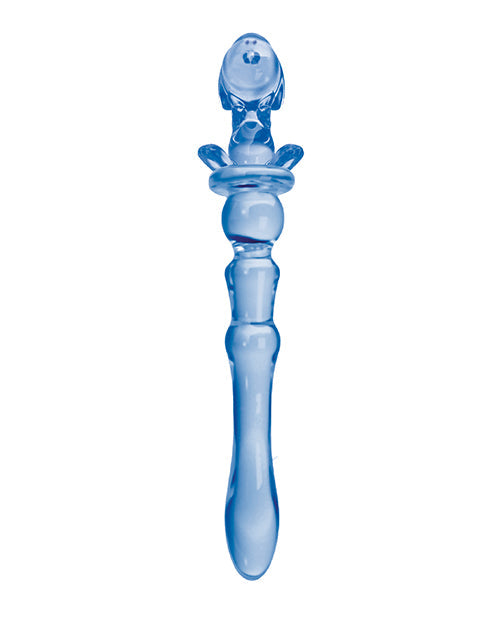 Dildo grande "Glass Menagerie" | Dildo de vidrio "Puppy" | Dildo realista azul oscuro | Dildo grande en espiral