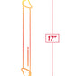 Dildo Gigante Shades | Dildo Realista TPR Jelly | Dildo Doble Degradado | Dildo Rosa Amarillo