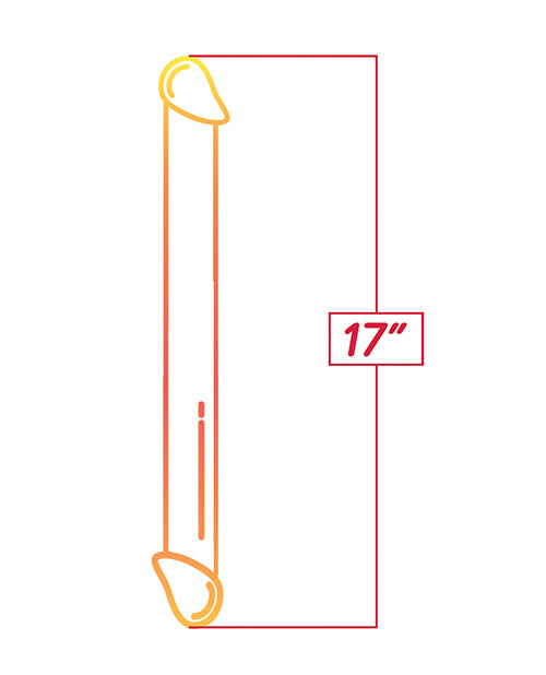 Dildo Gigante Shades | Dildo Realista TPR Jelly | Dildo Doble Degradado | Dildo Rosa Amarillo