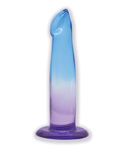 Dildo realista de jalea Shades | Dildo grande TPR degradado de 6 pulgadas | Dildo pequeño azul-púrpura