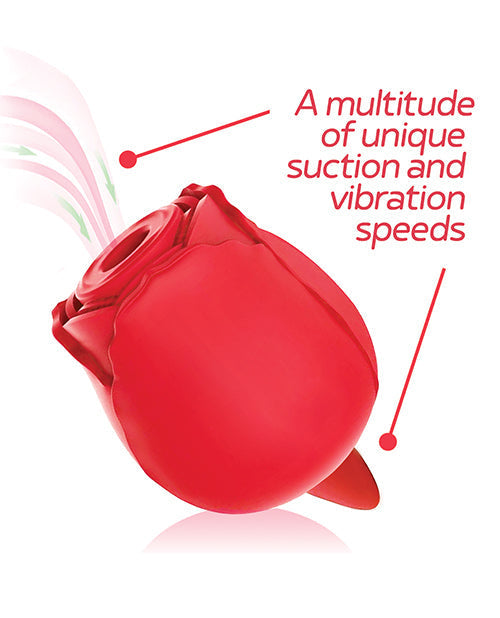 Vibrateur Rose sauvage et Langue - Rouge