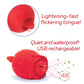Vibrateur Rose sauvage et Langue - Rouge
