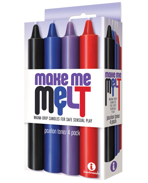 Bougies Chaude Coulantes Sensuelles Make Me Melt (lot de 4) - Tons Passion