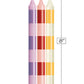 Bougies Chaleur Fondante Sensuelle Make Me Melt 9's - Lot de 3 Rayures Pastellines