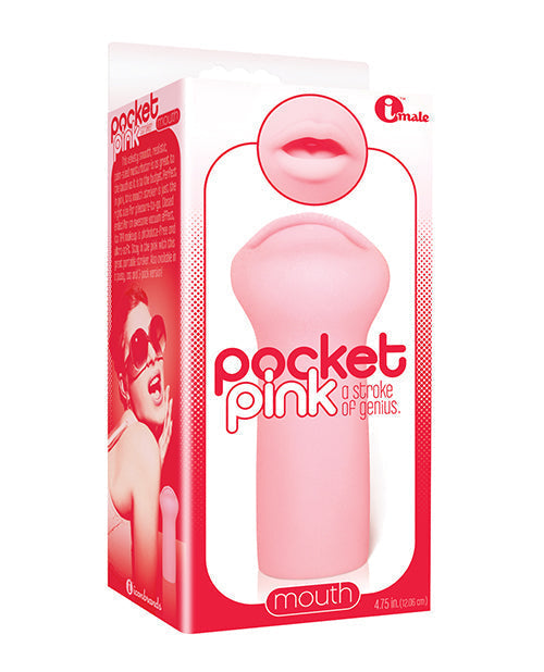 Masturbador bucal mini rosa de bolsillo de 9
