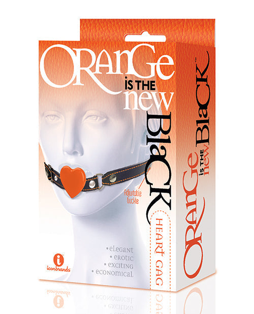 Bocado de silicona con forma de corazón naranja de Orange is the New Black de 9 pulgadas