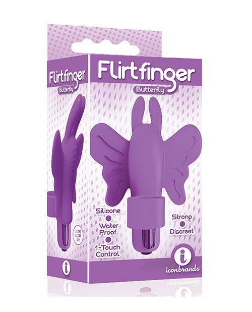 Vibromasseur de doigt 9s Flirtfinger | Vibromasseur clitoridien papillon | Vibromasseur de couple en silicone violet | Meilleur vibromasseur pour femme