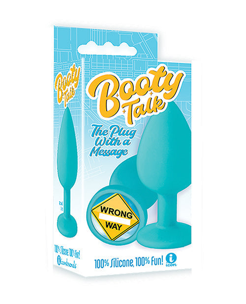 Vibreur plug anal "Wrong Way" de 9 - Bleu