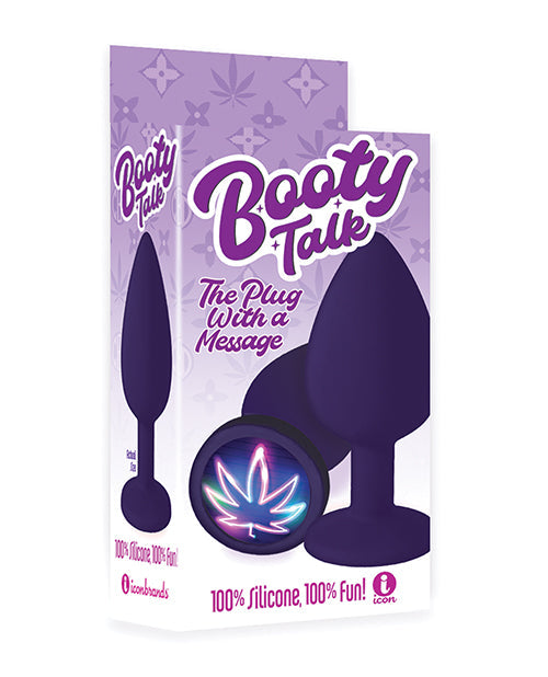 9's Booty Calls Bouchon néon feuille - Violet