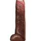 Gran dildo negro con ventosa Icon Male Blackout de 33 cm | Dildo realista con testículos