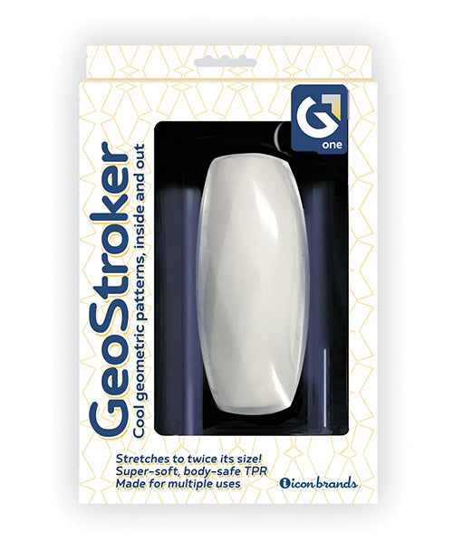 GeoStroker One Estimulador de TPR Ultra Suave de 5" - Blanco