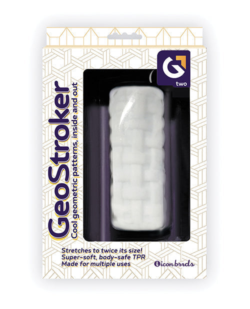 GeoStroker Two 5" Ultra-Suave TPR Stroker - Blanco