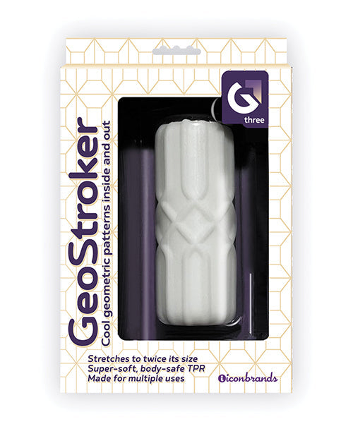 GeoStroker Three Stroker TPR ultrasuave de 5" - Blanco