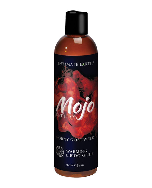 Lubrifiant chauffant Intimate Earth Mojo Horny Goat Weed Libido - 4 oz