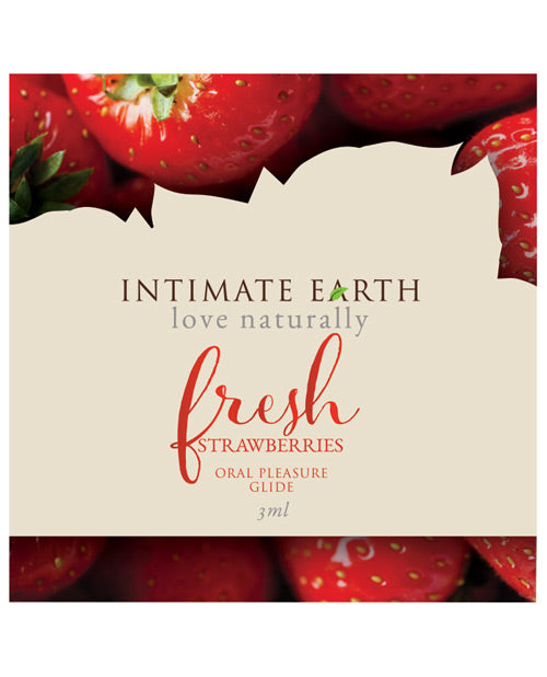 Intimate Earth Lubrifiant Feuille - 3 ml Fraises Fraîches