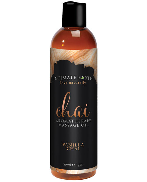Huile de massage Chai Intimate Earth - 120 ml Vanille & Chai