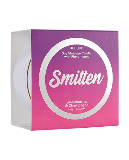 Vela de Masaje Jelique - 4 oz Fresa y Champán Smitten