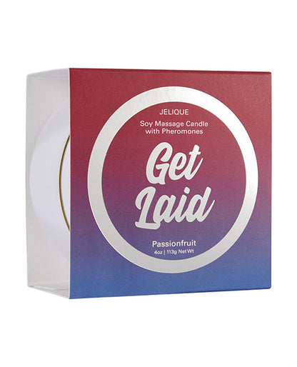Bougie de massage Jelique – 4 oz « Get Laid » Fruit de la Passion