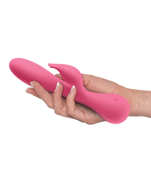 Vibrador de punto G JimmyJane | Vibrador Glo Rabbit | Vibrador de clítoris rosa con calor | Mejor vibrador para mujeres