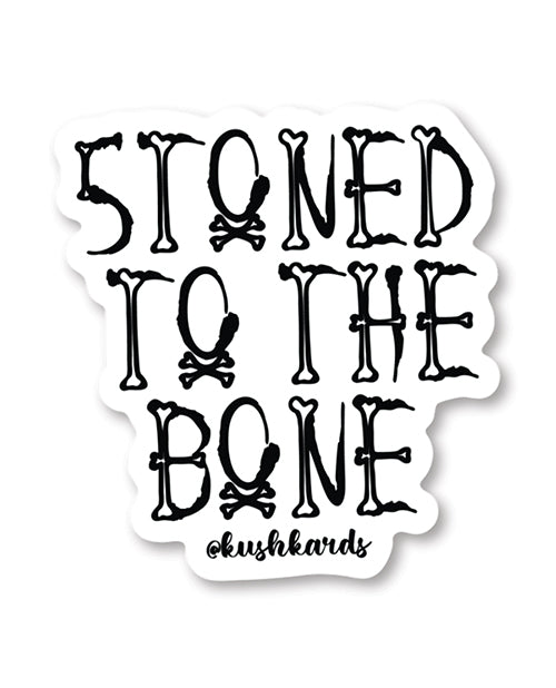 Pegatina de Halloween "Stoned to the Bone" - Paquete de 3